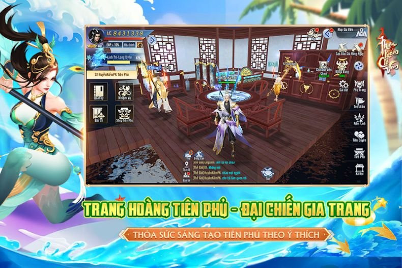 Khung cảnh huyền ảo trong game Thiên Kiếm Chi Vân