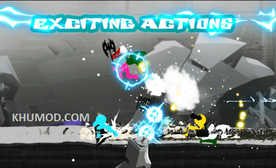 Hình ảnh Stickman ngầu trong trò chơi Stickman The Flash
