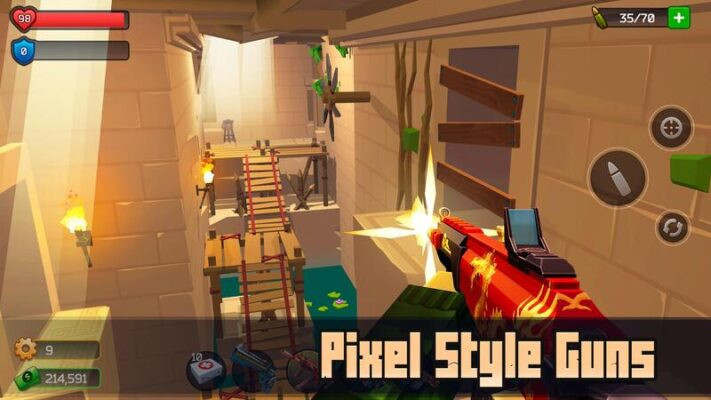 Pixel Combat MOD 5.5.22 APK (Full tiền, vô hạn bánh răng, mở khoá tất cả)