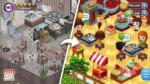 Tải Cafeland – World Kitchen MOD (Tiền Vô Hạn) v2.35.1 APK