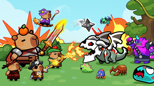 Tải Capybara Survivor MOD (Menu, Rất Nhiều Tiền, Miễn Chết) 1.0.05.01.02 APK