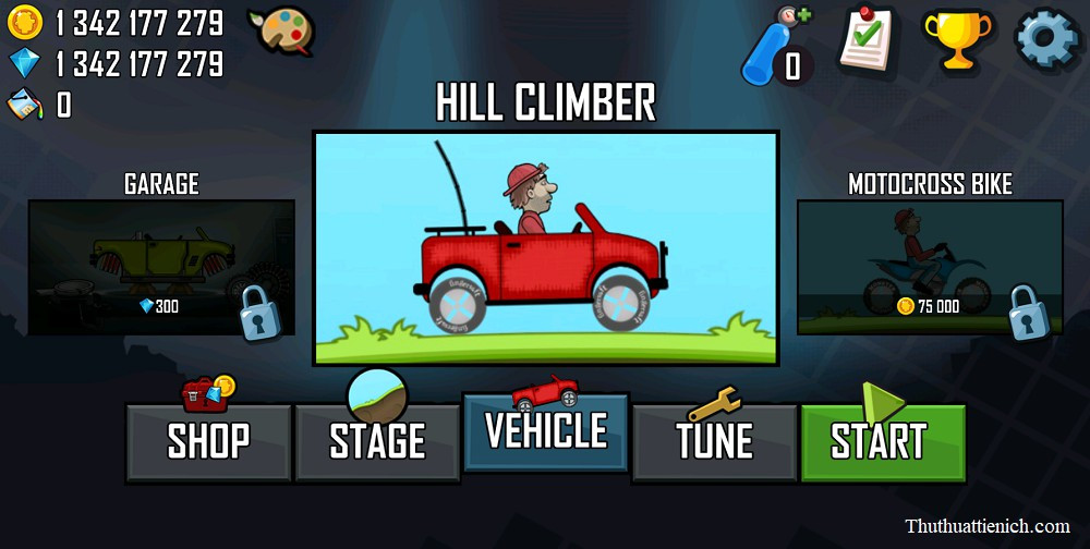 Cách chơi Hill Climb Racing Mod APK