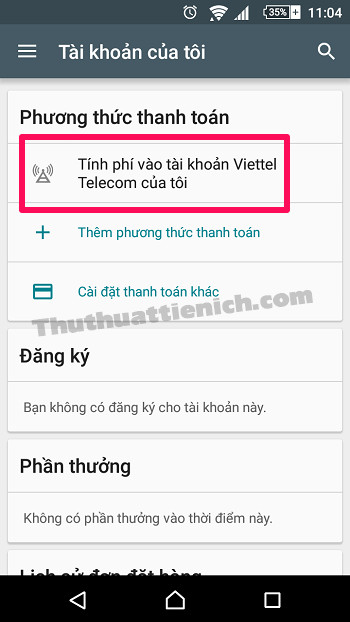 Cách Mua Ứng Dụng và Game Trên Google Play Bằng Tài Khoản Điện Thoại