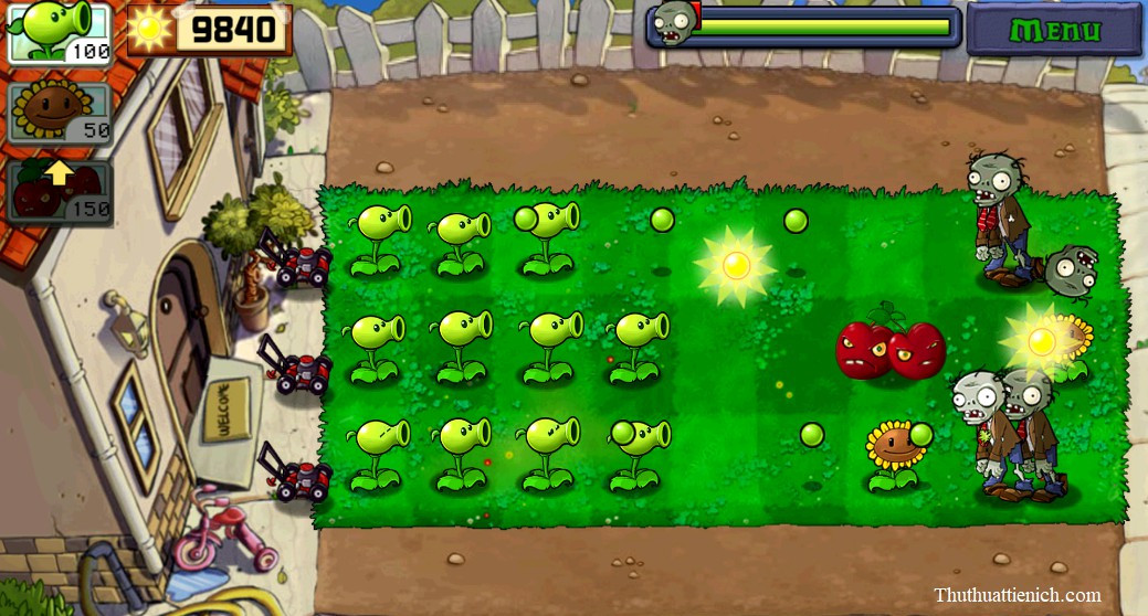 Gameplay Plants vs. Zombies