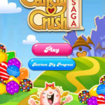 Giao diện Candy Crush Saga sau khi cài đặt MOD