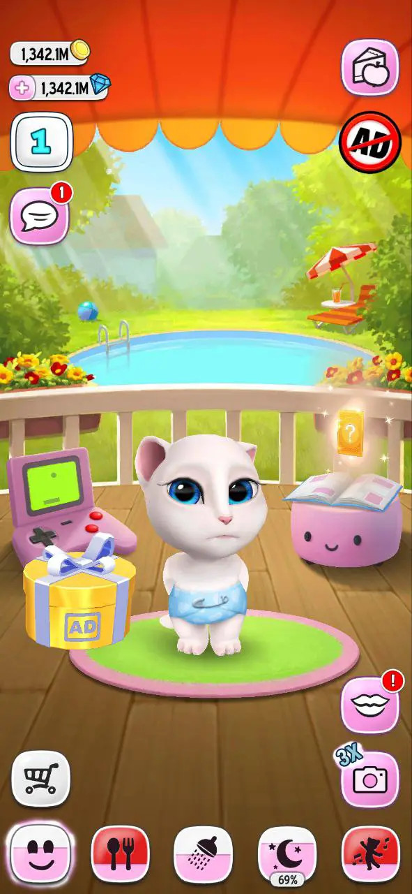 Giao diện game My Talking Angela