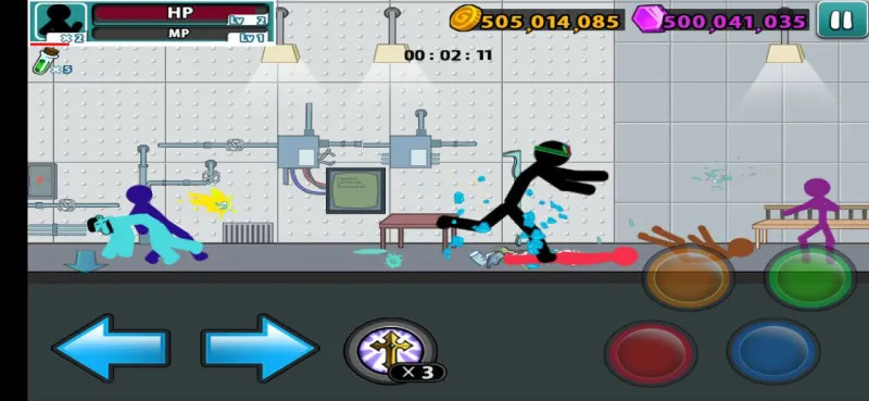 Giao diện main menu của Anger of Stick 5: Zombie