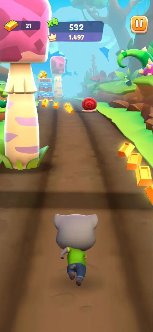Hình ảnh trong game Talking Tom Time Rush