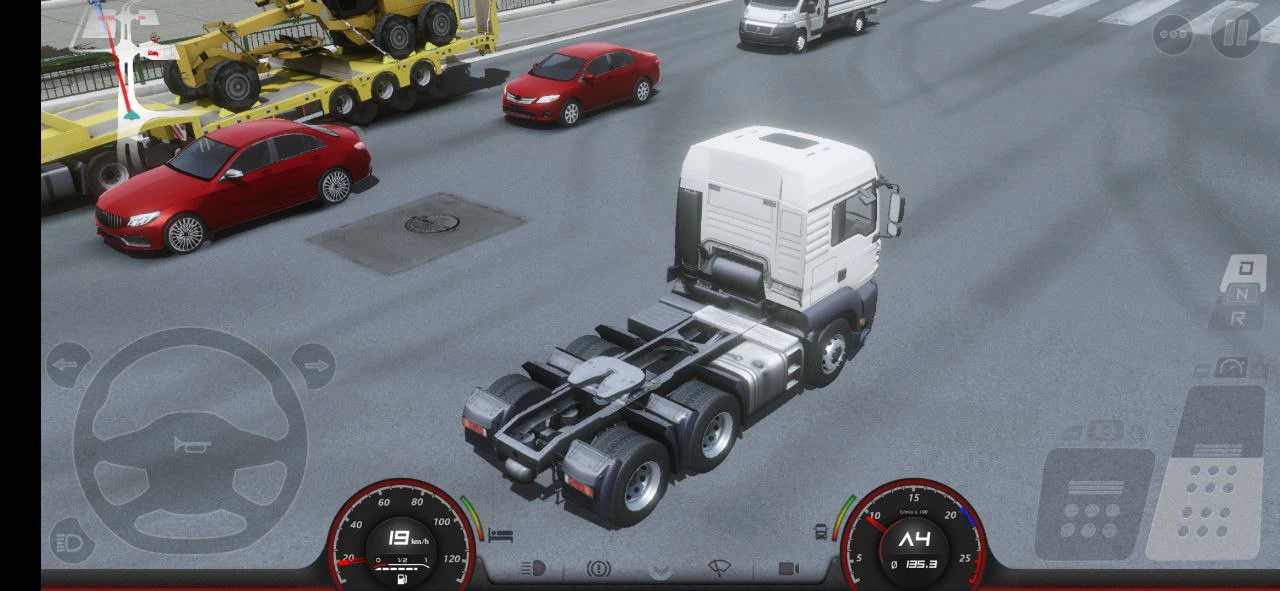 Màn hình chính của game Truckers of Europe 3