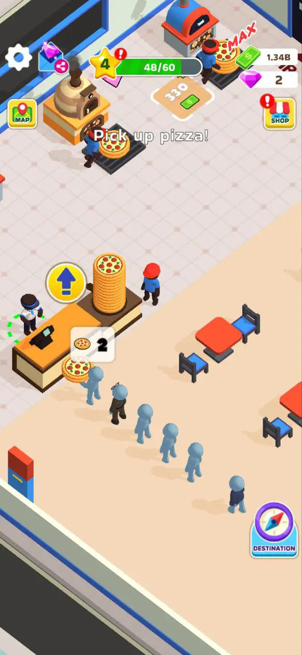 Màn hình game Pizza Ready