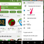 Mở Google Play -> nhấn nút 3 sọc ngang -> chọn Tài khoản của tôi