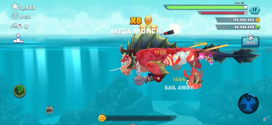 Tải Mod Hungry Shark Evolution Apk v12.8.0 [Vô hạn tiền, đá quý]