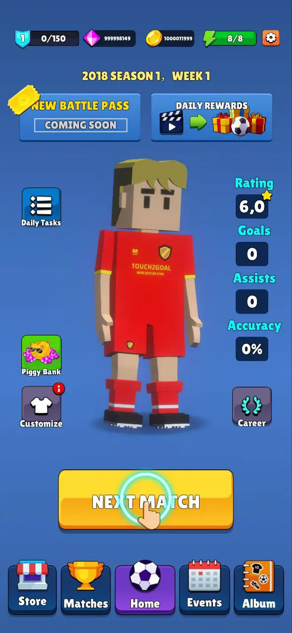 Tải Mod Mini Soccer Star Apk v1.58 [Vô hạn tiền, đá quý]