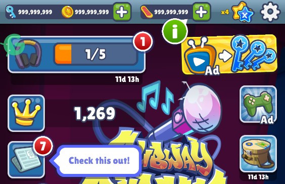Tải Mod Subway Surfers Apk v4.1.0 (Vô hạn tiền, chìa khóa)