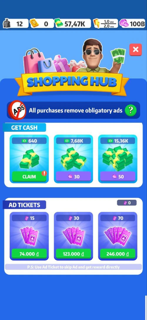 Tải Mod Trash Tycoon Idle business Apk v3.5.1 [Vô hạn tiền, đá quý]