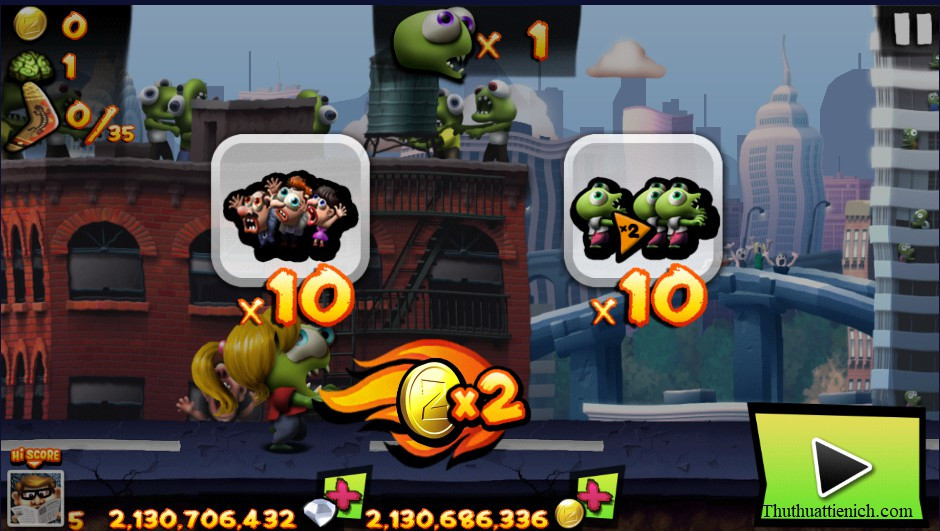 Tải Mod Zombie Tsunami Apk v5.0 [Hack vô hạn tiền, kim cương]