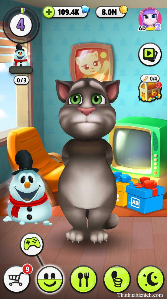 Trải nghiệm game My Talking Tom với miễn phí mua hàng và không quảng cáo